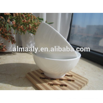 personal printed thickening pure white ceramic footed bowl